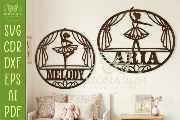 Download Ballerina Name Sign SVG | Personalized - Sign Collection