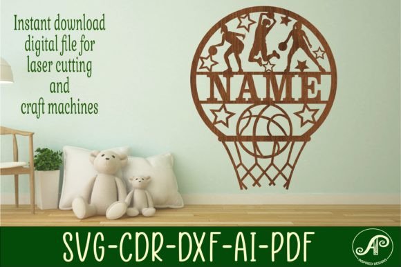 Download Basketball Female Name Sign SVG Cutfile - Sign Collection
