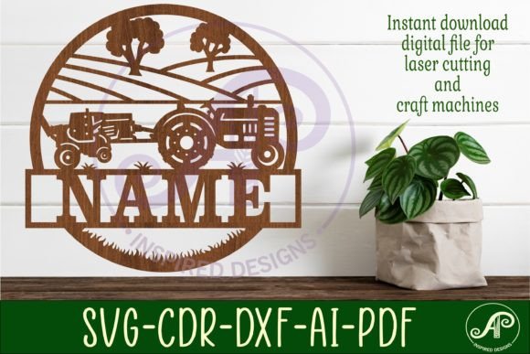 Download Farm Hay Baling and Tractor Name Sign - Sign Collection