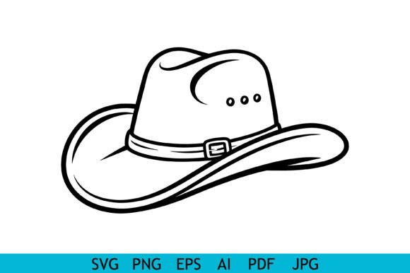 Download Western Cowboy Hat SVG Design - Sign Collection