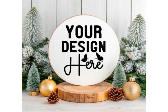 Download Christmas Round Sign Ornament Mockup 27 - Sign Collection