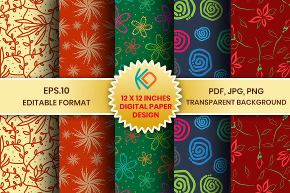 Download Seamless Patern Digital Paper Design - Sign Collection