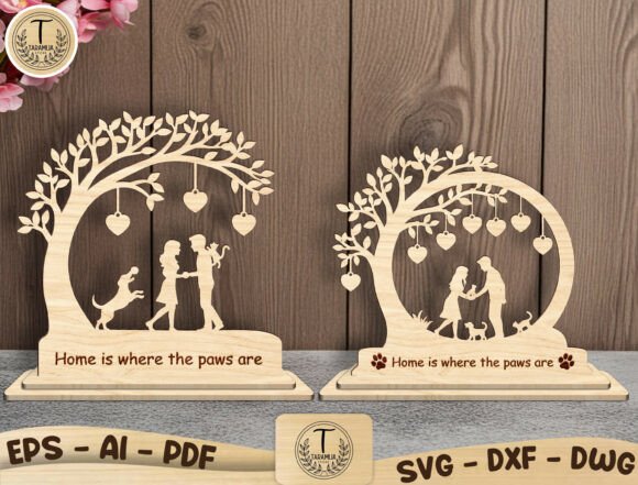 Download Personalized Family Pet Tree Sign SVG - Sign Collection