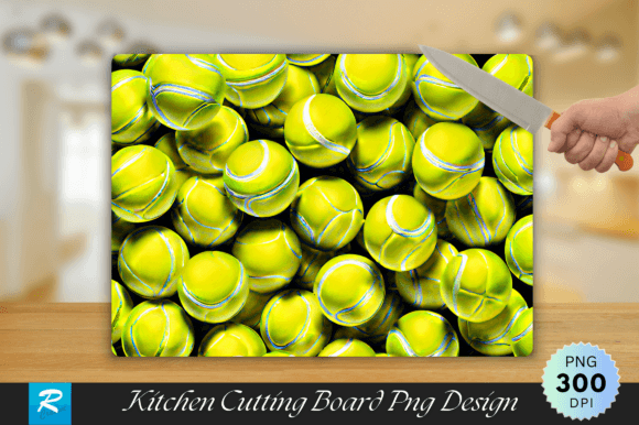 Download Tennis Balls Cutting Board PNG Design - Sign Collection