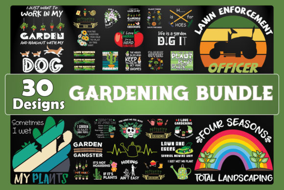Download Gardening Bundle SVG 30 Designs - Sign Collection