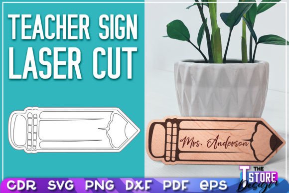 Download Teacher Sign Laser Cut SVG | School SVG - Sign Collection
