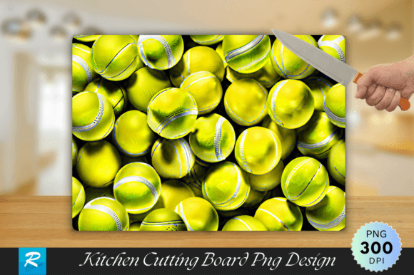 Download Tennis Balls Cutting Board PNG Design - Sign Collection