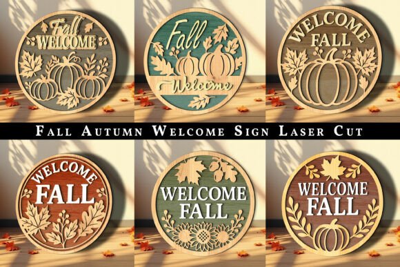 Download Fall Autumn Welcome Sign Laser Cut SVG - Sign Collection