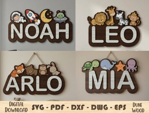 Download Personalized Kids Name Sign SVG - Sign Collection
