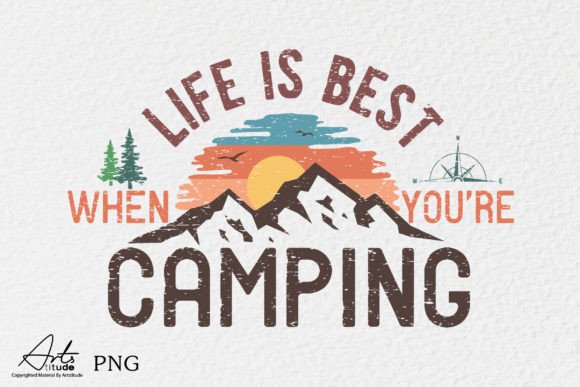 Download Camping Mountain PNG Sublimation - Camping Collection