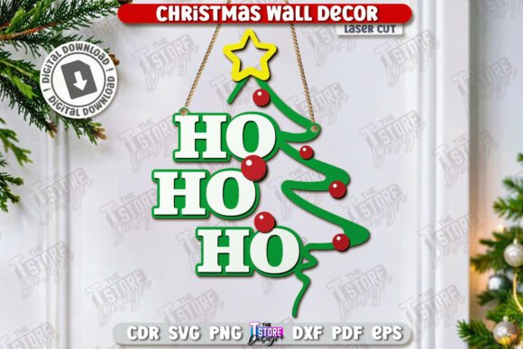 Download Christmas Wall Sign Laser Cut | Holidays - Sign Collection