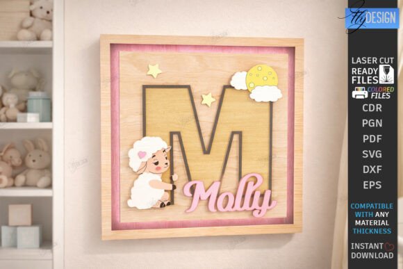 Download Nursery Name Sign Alphabet Laser Cut - Sign Collection