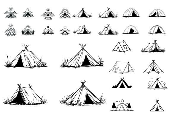 Download Tent Camping Clipart Bundle - Camping Collection