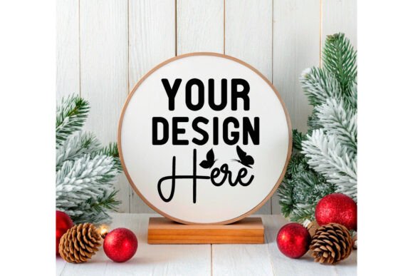 Download Christmas Round Sign Ornament Mockup 26 - Sign Collection