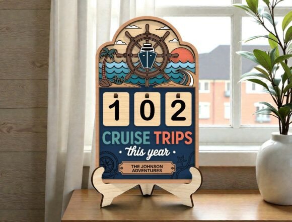 Download Personalized Travel Counter Sign SVG - Sign Collection