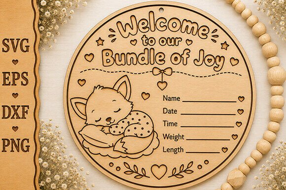 Download Baby Milestone Sign Laser Cut File - Premium Resources