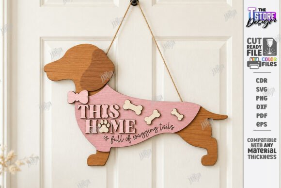 Download Pet Home Sign Laser Cut | Wall Decor SVG - Sign Collection