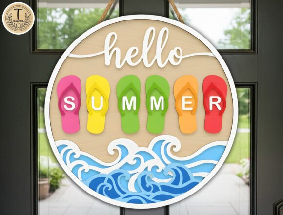 Download Beach Round Door Sign Cut File Svg - Sign Collection