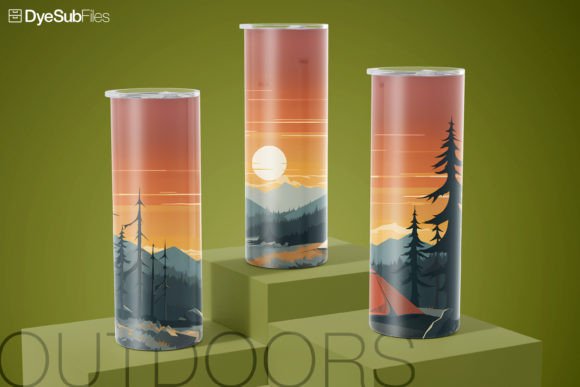 Download Tent Camping Outdoors Tumbler Wrap - Camping Collection