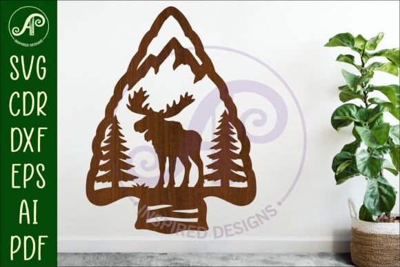 Download Arrowhead Moose Animal Wall Sign - Sign Collection