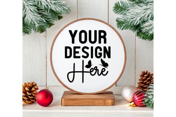Download Christmas Round Sign Ornament Mockup 29 - Sign Collection