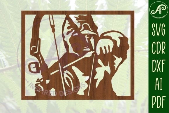 Download Bow Hunter Sign SVG Cut File - Sign Collection