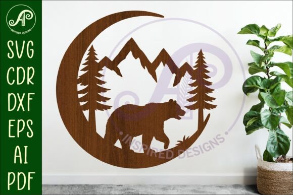 Download Crescent Moon Bear Animal Wall Sign - Sign Collection