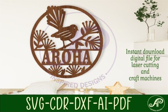 Download Fantail Bird Name Sign Svg Laser - Sign Collection