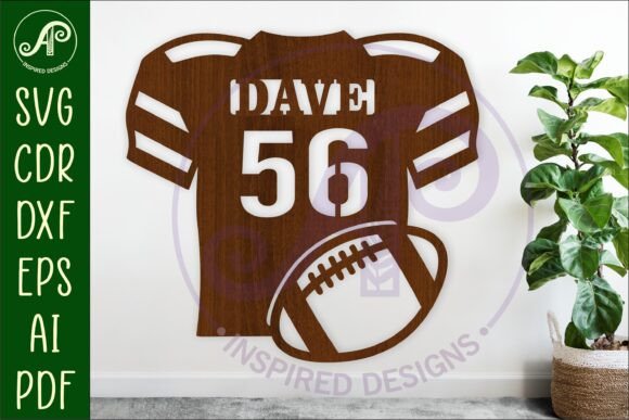 Download American Football Shirt Name Sign Svg - Sign Collection