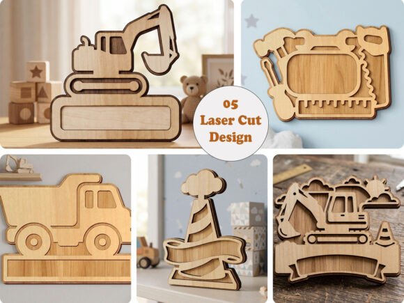 Download Laser Cut Construction Name Sign SVG - Sign Collection